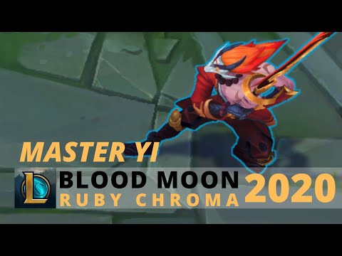 Blood Moon Master Yi Ruby Chroma 2020 - League Of Legends