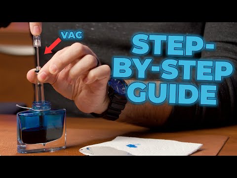 How to Fill a Vacuum-Filling Fountain Pen!