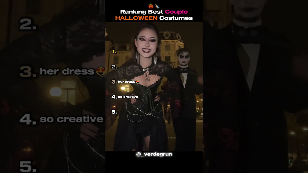 Ranking The Best COUPLES Halloween Costumes🎃✨