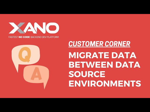 Migrate Data Between Data Source Environments