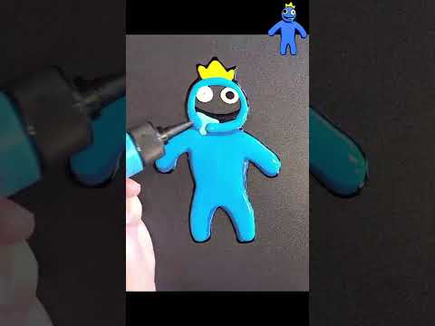 Roblox Rainbow Friends Pancake Art - Blue #shorts