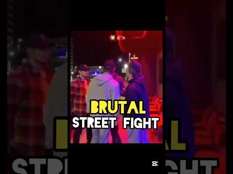 Brutal Street Fight Caught on Camera. #boxing #martialarts #mma #kravmaga #fyp #viralvideo #karate