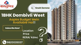 1 BHK Flat for Sale in Dombivli West, Thane