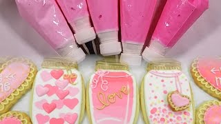 How to Decorate 3 Valentine Mason Jar Cookies (Extended Version)