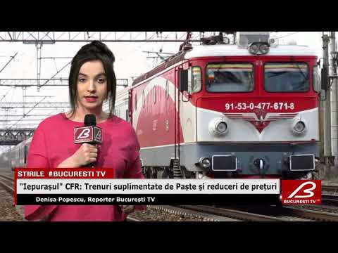 "Iepurasul" CFR: Trenuri suplimentate de Paste si reduceri de preturi