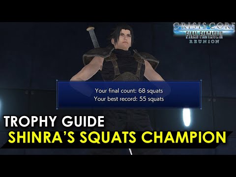 Shinra’s Squats Champion (Flower Wagon Parts) | Trophy Guide | Crisis Core FF VII Reunion  شرح