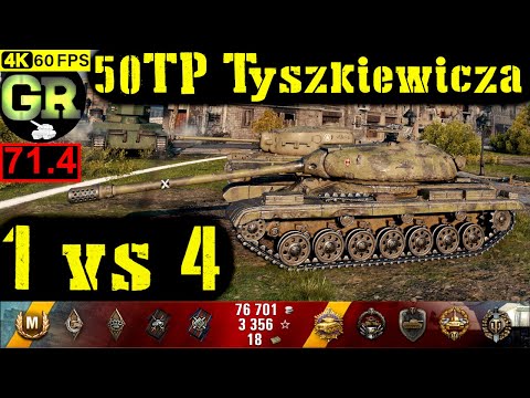 71_World of Tanks 50TP Tyszkiewicza WoT Replay - 10 Kills 5.7K DMG(Patch 1.4.0)
