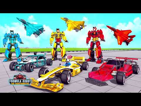Flying Formula Car Robot Game video