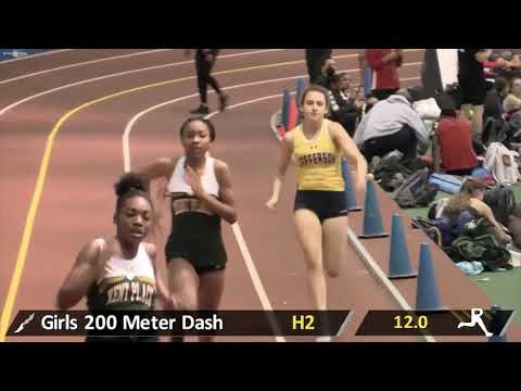 Girls 200 Dash Trials Section 2 - Eastern States Indoor Championships 2019