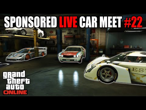 🔴LIVE Sponsored Car Meet #22 - GTA Online
