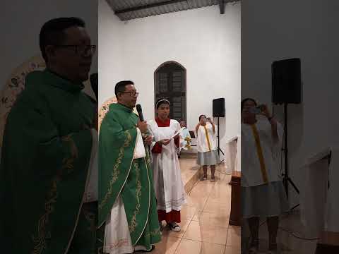 Sacramento da Eucaristia. Comunidade Santa Clara de Assis (Paróquia N. Sª de Nazaré - Itapiranga/Am)