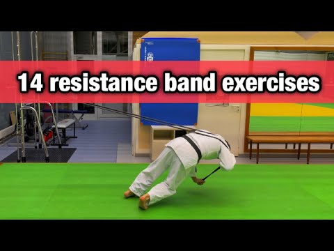 14 resistance band exercises "JUDO"