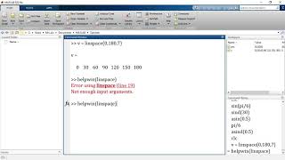 MATLAB 5.7. Arrays - Useful Built in Functions  (Trigonometric Functions)