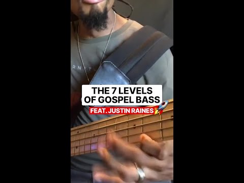 The 7 levels of Gospel Bass 🚀 feat. Justin Raines #scottsbasslessons #sbl #bass #basslesson