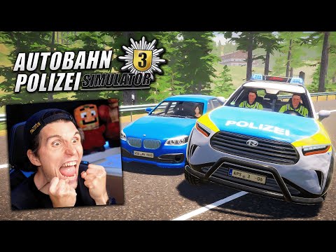 Verfolgungsjagd mit über 200km/h auf der AUTOBAHN | Autobahn Polizei Simulator 3