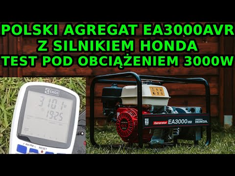 Aries EA 3000AVR - Polish 3kW generator - device test, actual power measurement.