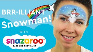 Christmas Snowman Face Paint Tutorial | Snazaroo