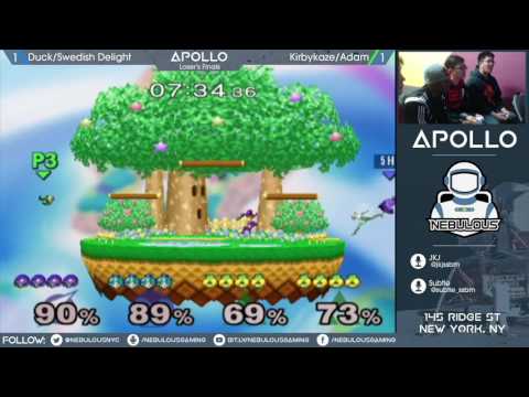 Apollo #1: Doubles - Loser's Finals: Duck/Swedish Delight vs. Kirbykaze/Adam