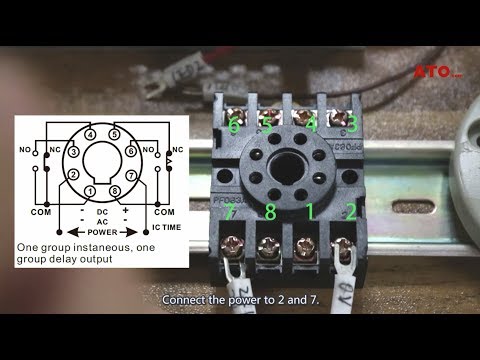 How to connect and set analog timer relay