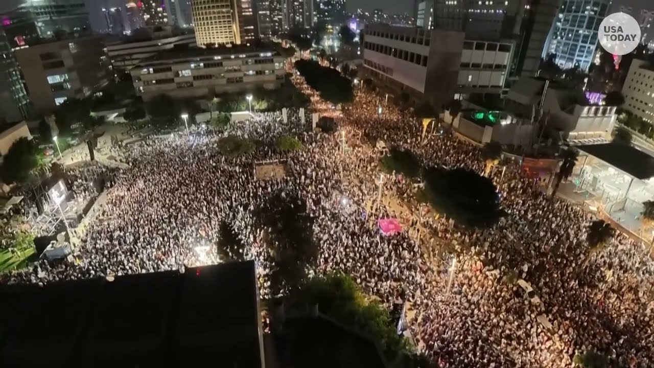 Israelis rally in Tel Aviv, call for inquiry into October 7 attacks ahead of election