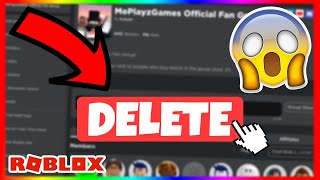 How to Delete a Roblox Group *New 2022* | Roblox Tutorial