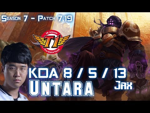 SKT T1 Untara JAX vs CHO'GATH Top - Patch 7.19 KR Ranked