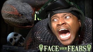Screaming For My LIFE | Face Your Fears Hisssteria VR Gear VR  REACTION