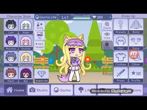 Pierszy ras gram w Gacha life