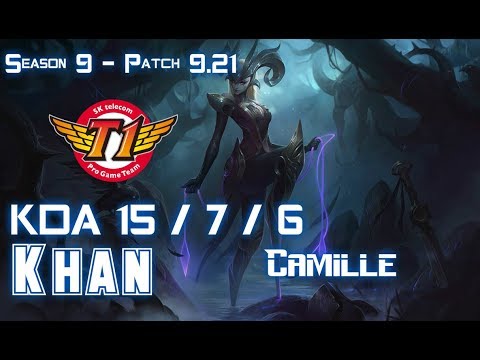 SKT T1 Khan CAMILLE vs SION Top - Patch 9.21 EUW Ranked