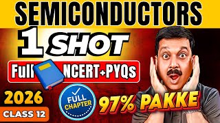 ⚡ Semiconductor Electronics Class 12 One Shot | Boards 2026 | Full Chapter + PYQs 📲