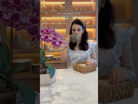 Amo arrumar a casa para receber pessoas 🤍 #comamor #recebercomcharme #mesaposta #mesapostacomamor