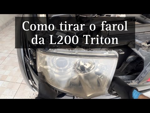 Como tirar o farol da l200 triton | @l200midnight
