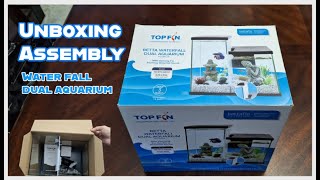 Topfin Betta Waterfall Dual Aquarium Unboxing & Assembly