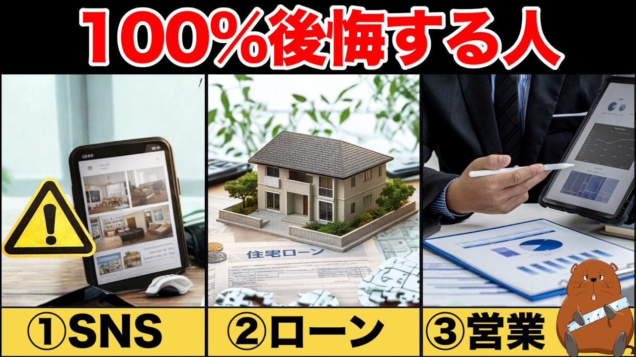 【注文住宅】⚠️このタイプの人はずっと後悔します|ハウスメーカー|住宅ローン|営業|工務店｜オプション