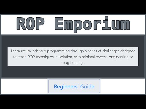0 - ROP Emporium Series - Intro/Setup