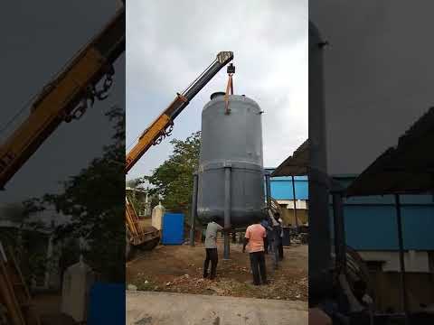 Frp pipe line erection, on site