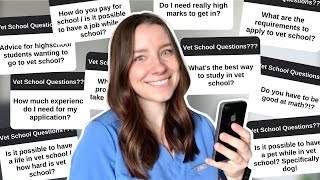VET SCHOOL Q&A: answering your questions about vet school and the application process 🐾