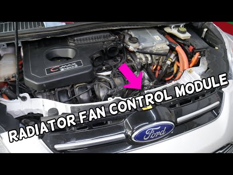 RADIATOR FAN CONTROL MODULE LOCATION REPLACEMENT EXPLAINED FORD C-MAX FORD FUSION LINCOLN MKZ