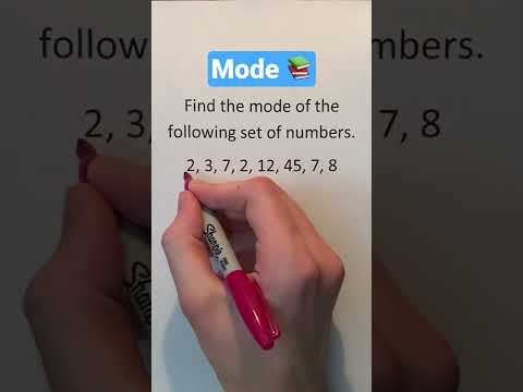 Finding the Mode #Shorts #math #maths #mathematics #education #learn #learning #howto #school