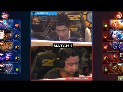 SEMIFINAL | Solid Gaming Alpha vs Impunity Match 1 MSC Grand Final Mobile Legends
