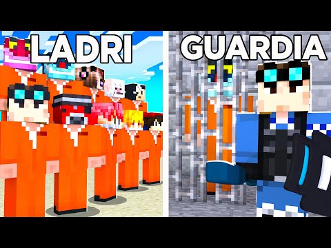 I MIEI AMICI SCAPPANO DALLA MIA PRIGIONE! GUARDIE E LADRI SU MINECRAFT!!