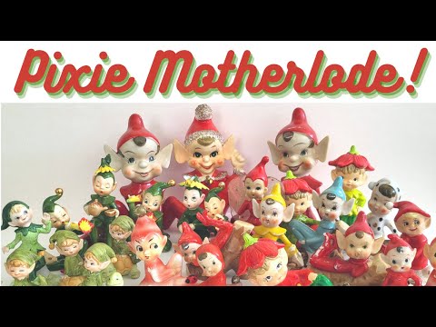 Vintage Ceramic Elf Figurines