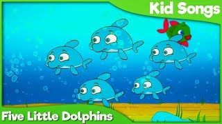FIVE LITTLE DOLPHINS Song for Kids 🐬 Learning Numbers for Children 2019 gameplay video by Kathryn, 2:05 duration