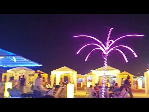 Divyank enjoyed at Goa beach night view.