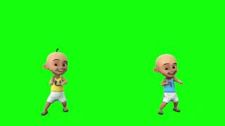 Download lagu Green screen upin Ipin goyang hobah mp3