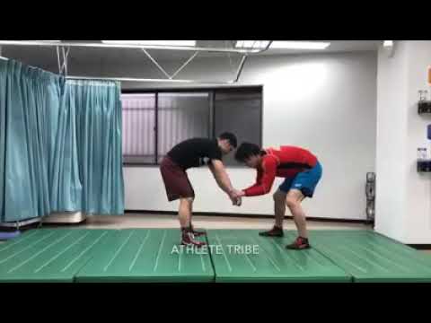 #0066　フェイント→ローシングル　low single wrestling techniques and training　レスリング