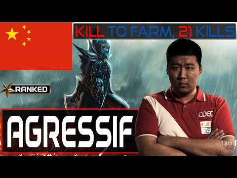 Cdec Agressif plays PA [Kill to Farm, 21 Kills] Dota 2 [Ranked]