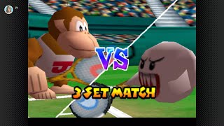 Mario Tennis 64 - Nintendo Switch - Boo - All Cups - DK Jr Match