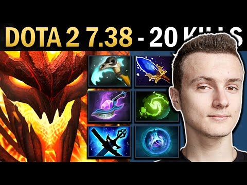 Shadow Fiend Gameplay Miracle with 20 Kills and 1092 XPM - Dota 2 7.38