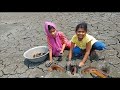 Village Girl S Amazing Big Eel Fishing By Hand Wonderful Ground Fishing Video S